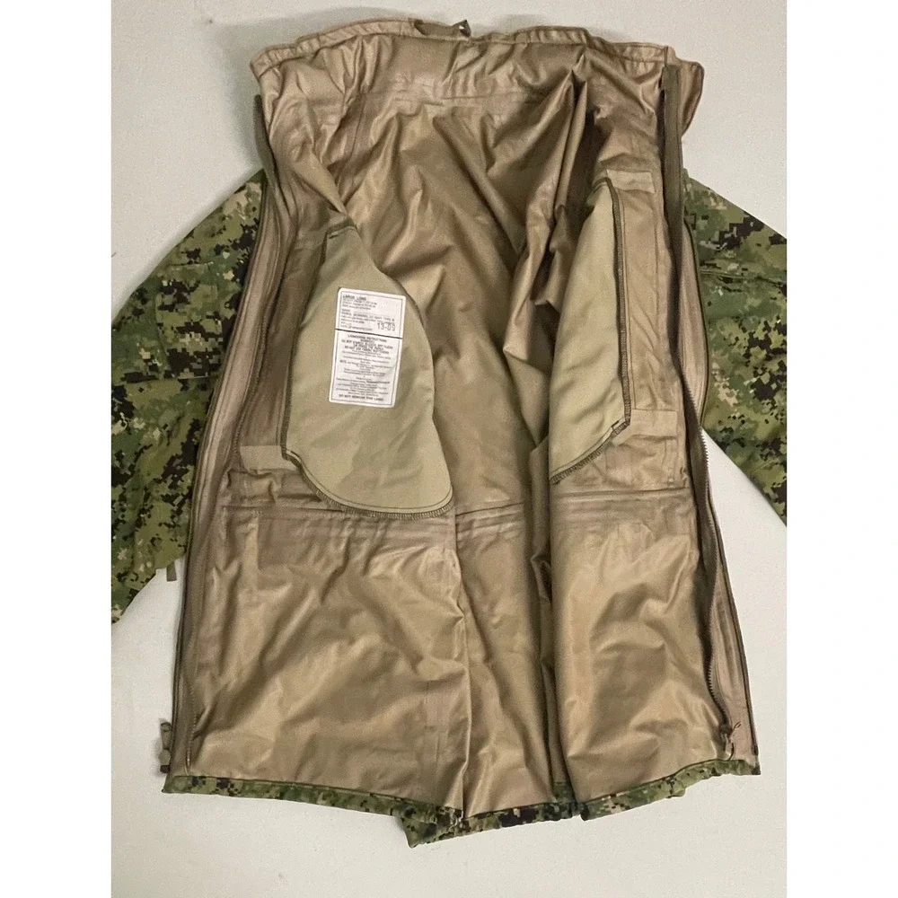 US Navy Working Parka Type III AOR2 NWU Digital Camo Large Long W911QY-11-D-0086 - Picture 9 of 12